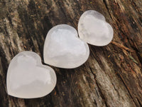 Polished Girasol Pearl Quartz Hearts  x 6 From Madagascar - TopRock