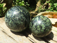 Polished Stromatolite / Kambamba Jasper Spheres  x 2 From Madagascar - TopRock