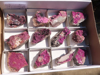 Natural Salrose Cobaltion Dolomite Specimens x 12 From Kakanda, Congo