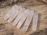 Polished Girasol Pearl Quartz Massage Wands x 6 From Ambatondrazaka, Madagascar