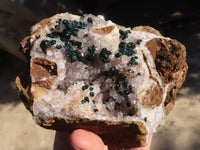 Natural Rare Ball Malachite On Drusy Quartz & Dolomite Specimens x 2 From Kambove, Congo