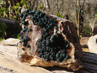 Natural Rare Ball Malachite On Drusy Quartz & Dolomite Specimens x 2 From Kambove, Congo