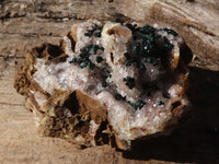 Natural Rare Ball Malachite On Drusy Quartz & Dolomite Specimens x 2 From Kambove, Congo