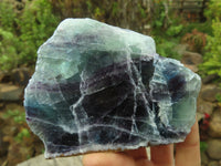 Polished Watermelon Fluorite Standing Slabs  x 3 From Uis, Namibia