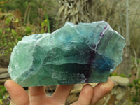 Polished Watermelon Fluorite Standing Slabs  x 3 From Uis, Namibia