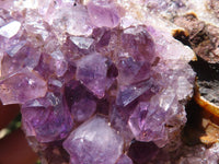 Natural Amethyst In Basalt Geode Specimens  x 12 From Zululand, South Africa - TopRock