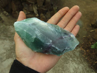 Polished Watermelon Fluorite Standing Slabs  x 3 From Uis, Namibia