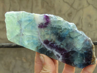 Polished Watermelon Fluorite Standing Slabs  x 3 From Uis, Namibia