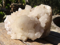 Natural "Cathedral Window" Candle Quartz Formations  x 6 From Madagascar - Toprock Gemstones and Minerals 