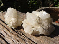 Natural "Cathedral Window" Candle Quartz Formations  x 6 From Madagascar - Toprock Gemstones and Minerals 