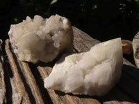 Natural "Cathedral Window" Candle Quartz Formations  x 6 From Madagascar - Toprock Gemstones and Minerals 