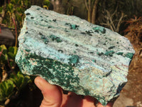 Natural Drusy Coated Chrysocolla & Malachite Dolomite Specimens x 2 From Kakanda, Congo