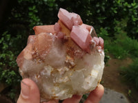 Natural Red Hematite Quartz Clusters  x 2 From Karoi, Zimbabwe - TopRock