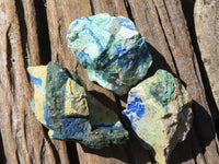 Natural Azurite & Malachite On Dolomite Specimens  x 12 From Kaokoveld, Namibia - Toprock Gemstones and Minerals 