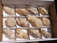 Natural Highly Selected Pineapple Candle Quartz Crystals  x 12 From Ansirabe, Madagascar - Toprock Gemstones and Minerals 