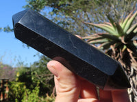 Polished Double Terminated Black Basalt Points  x 3 From Antsirabe, Madagascar