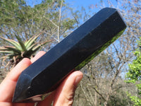 Polished Double Terminated Black Basalt Points  x 3 From Antsirabe, Madagascar