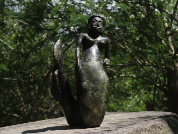 Polished Serpentine African Mermaid Carving  x 1 From Southern Africa - TopRock