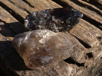 Natural Single Smokey Quartz Crystals  x 13 From Mulanje, Malawi - Toprock Gemstones and Minerals 