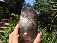 Polished Large Morion Smokey Quartz Crystals  x 3 From Malawi - TopRock