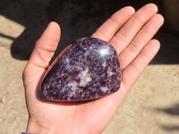 Polished Purple Lepidolite Free Forms  x 6 From Zimbabwe