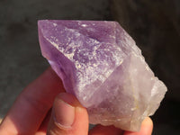 Natural Single Jacaranda Amethyst Crystals x 12 From Mumbwe, Zambia