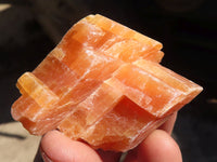 Natural New Sunset Orange Calcite Specimens  x 24 From Spitzkop, Namibia