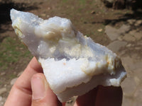 Natural Etched Blue Chalcedony Agate Specimens  x 23 From Malawi - TopRock