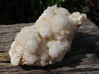 Natural Cascading Window Quartz Clusters With White Phantoms x 2 From Madagascar - TopRock