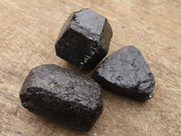 Natural Alluvial Schorl Black Tourmaline Crystals  x 64 From Zambia - TopRock