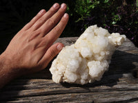 Natural Cascading Window Quartz Clusters With White Phantoms x 2 From Madagascar - TopRock