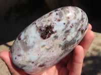 Polished Rubellite Pink Tourmaline Matrix Standing Free Forms x 2 From Madagascar