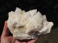 Natural Cascading Window Quartz Clusters With White Phantoms x 2 From Madagascar - TopRock