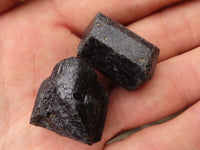 Natural Alluvial Schorl Black Tourmaline Crystals  x 64 From Zambia - TopRock