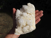 Natural Cascading Window Quartz Clusters With White Phantoms x 2 From Madagascar - TopRock