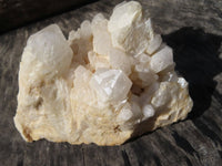 Natural Cascading Window Quartz Clusters With White Phantoms x 2 From Madagascar - TopRock