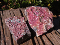 Natural Pink Salrose Cobaltion Dolomite Specimens  x 2 From Kakanda, Congo