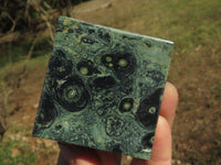 Polished Stromatolite / Kambamba Jasper Cubes (Corners Cut To Stand) x 4 From Katsepy, Madagascar - TopRock