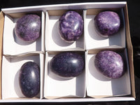 Polished Purple Lepidolite Free Forms  x 6 From Zimbabwe