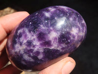 Polished Purple Lepidolite Free Forms  x 6 From Zimbabwe