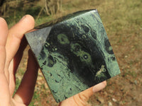 Polished Stromatolite / Kambamba Jasper Cubes (Corners Cut To Stand) x 4 From Katsepy, Madagascar - TopRock