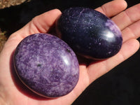 Polished Purple Lepidolite Free Forms  x 6 From Zimbabwe