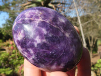 Polished Purple Lepidolite Free Forms  x 6 From Zimbabwe