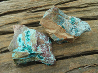 Natural Dioptase In Matrix Specimens  x 7 From Grootfontein, Namibia