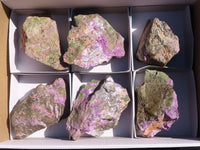 Natural Rough Stichtite Cobbed Specimens x 6 From Barberton, South Africa