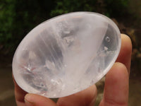 Polished Extra Large Girasol Pearl Quartz Palm Stones  x 6 From Ambatondrazaka, Madagascar - TopRock