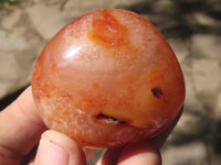 Polished Carnelian Agate Palm Stones  x 20 From Madagascar - TopRock