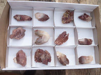 Natural Red Hematoid Quartz Specimens x 12 From Karoi, Zimbabwe