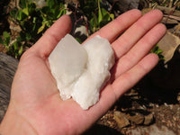 Natural Cathedral Window Quartz Crystals x 12 From Madagascar