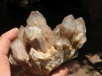 Natural Cascading Smokey White Phantom Quartz Clusters  x 2 From Luena, Congo - TopRock